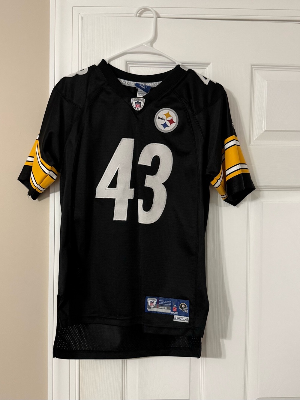 Reebok Kids' #43 Football Jersey in Black & Gold